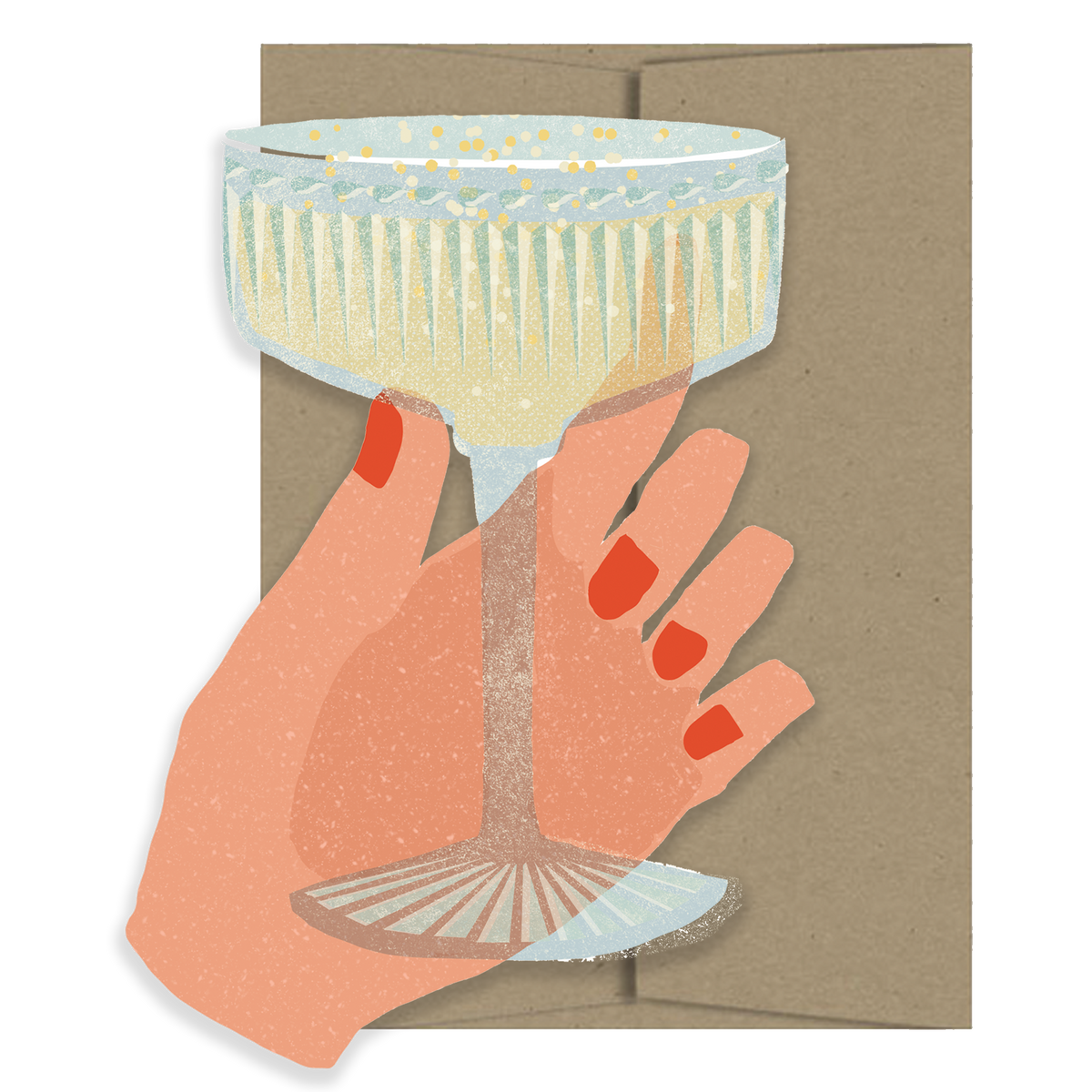 Coupe Chin-Chin - Die Cut Card