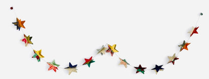 3D Paper garland Stars 6ft