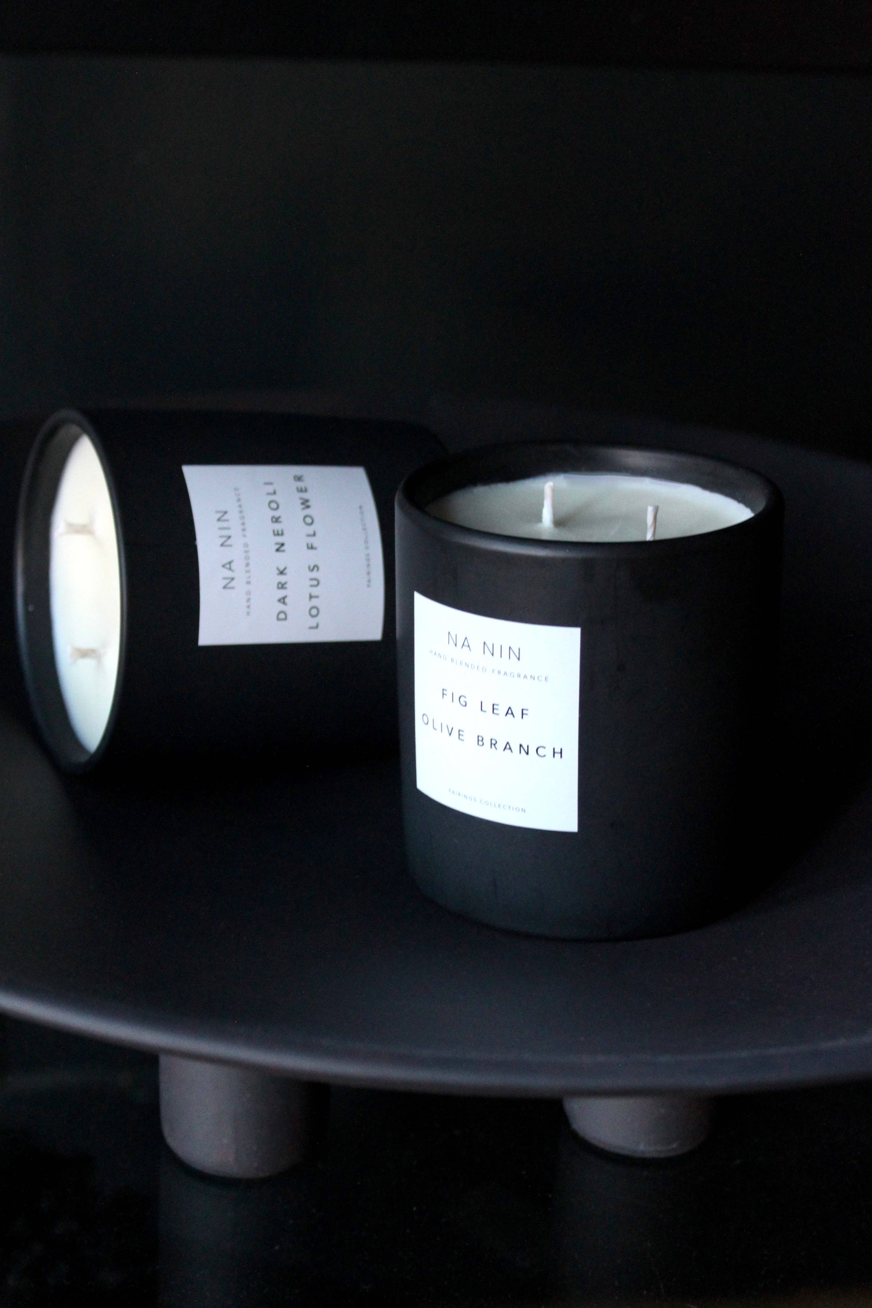 Fig Leaf &amp; Olive Branch Candle / Available in Multiple Sizes