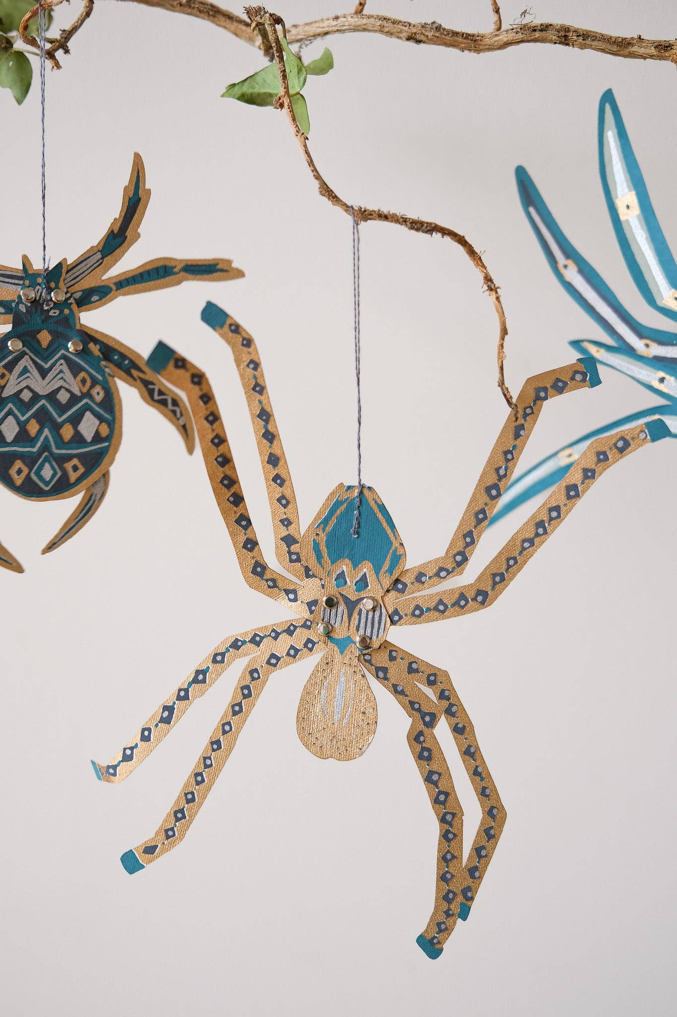 Hanging Spider Paper Ornaments