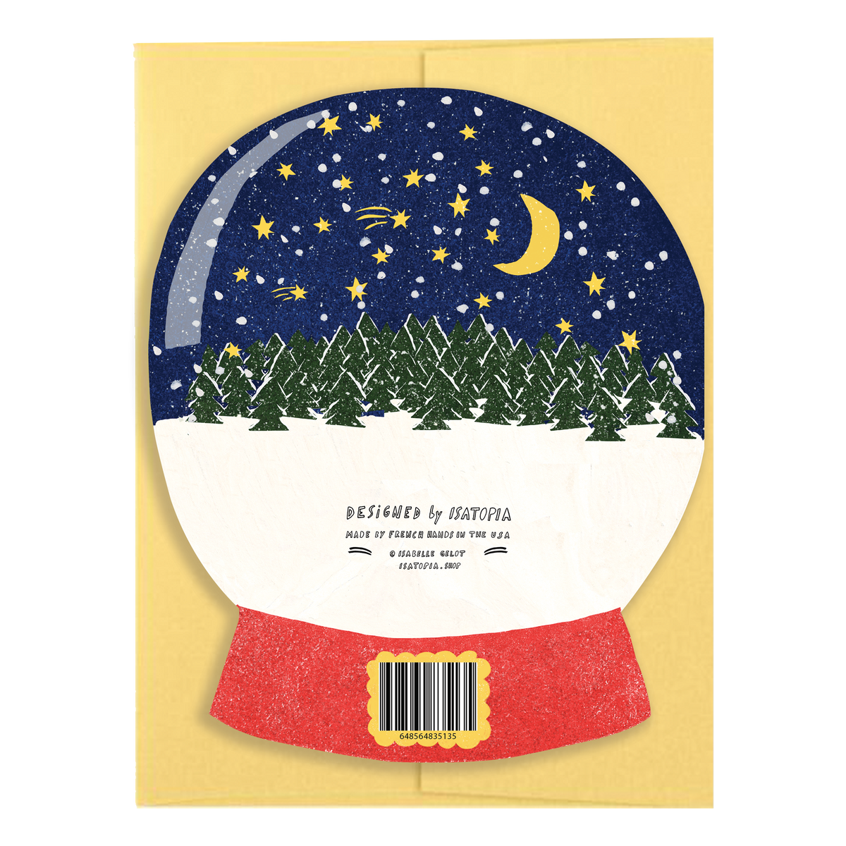 Merry &amp; Bright Snow Globe - Die Cut Card