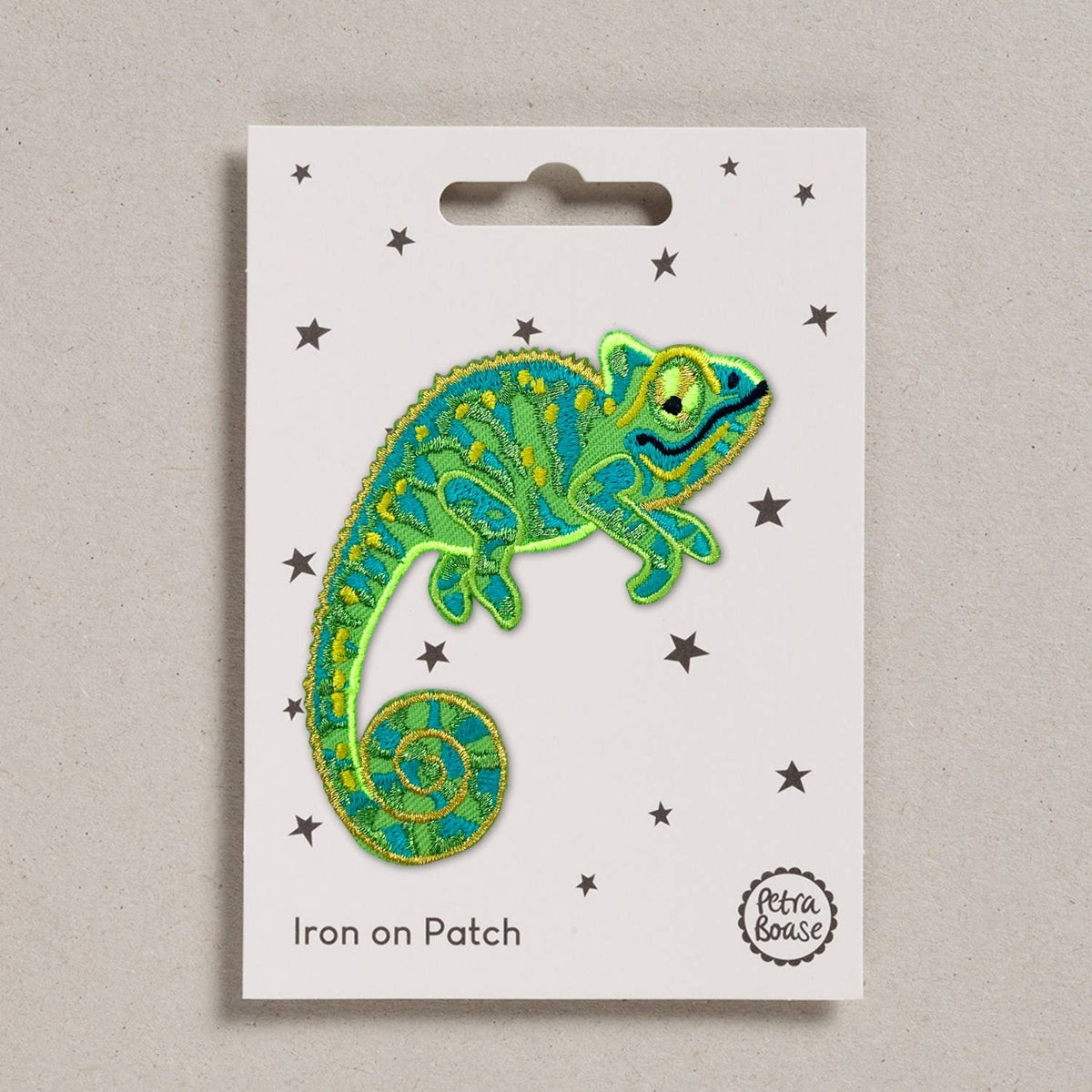 Chameleon Iron-On Embroidered Patch