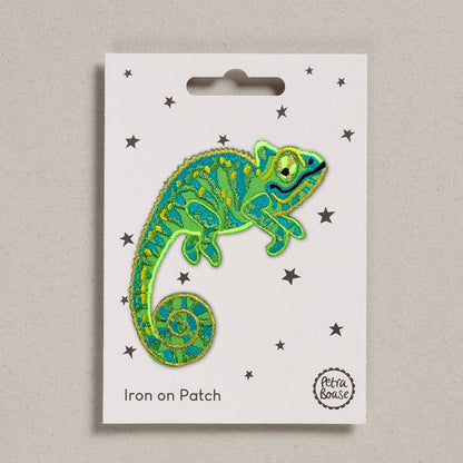 Chameleon Iron-On Embroidered Patch