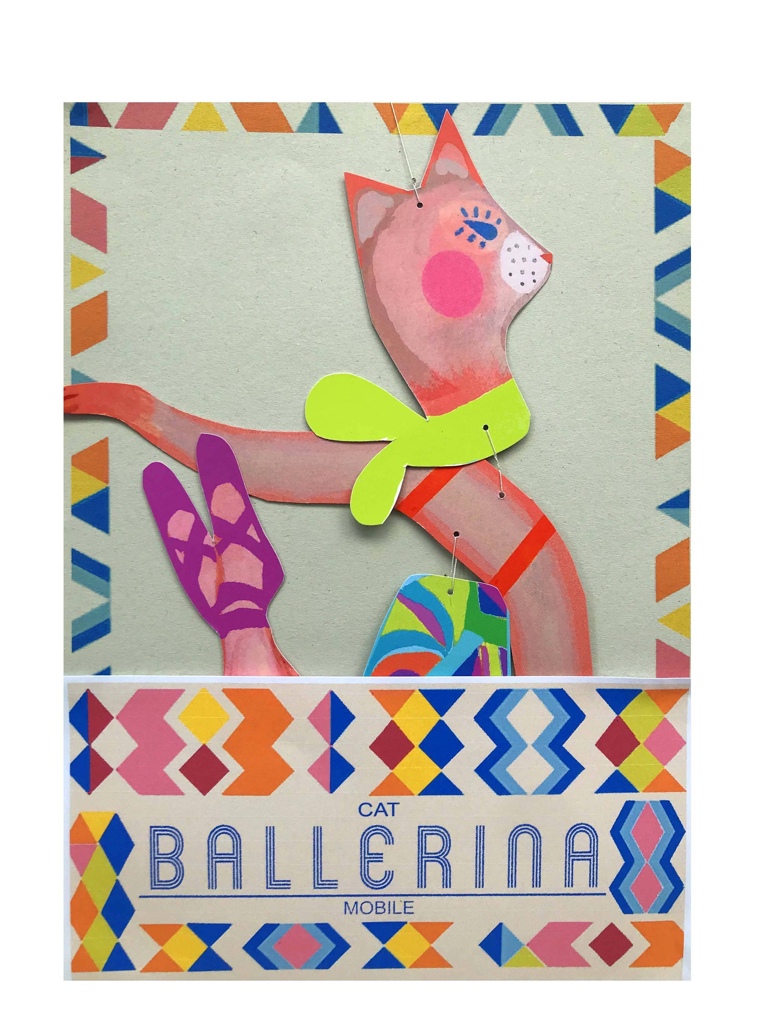 Cat Ballerina Nursery Mobile