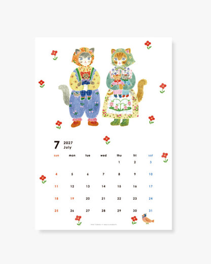2027 Wall Calendar - Aiko Fukawa