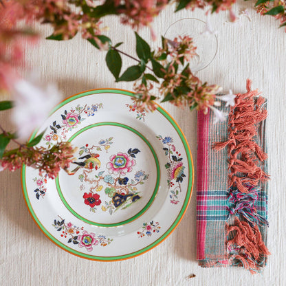 Tea Towel, "Space Dye" Turquoise Khadi