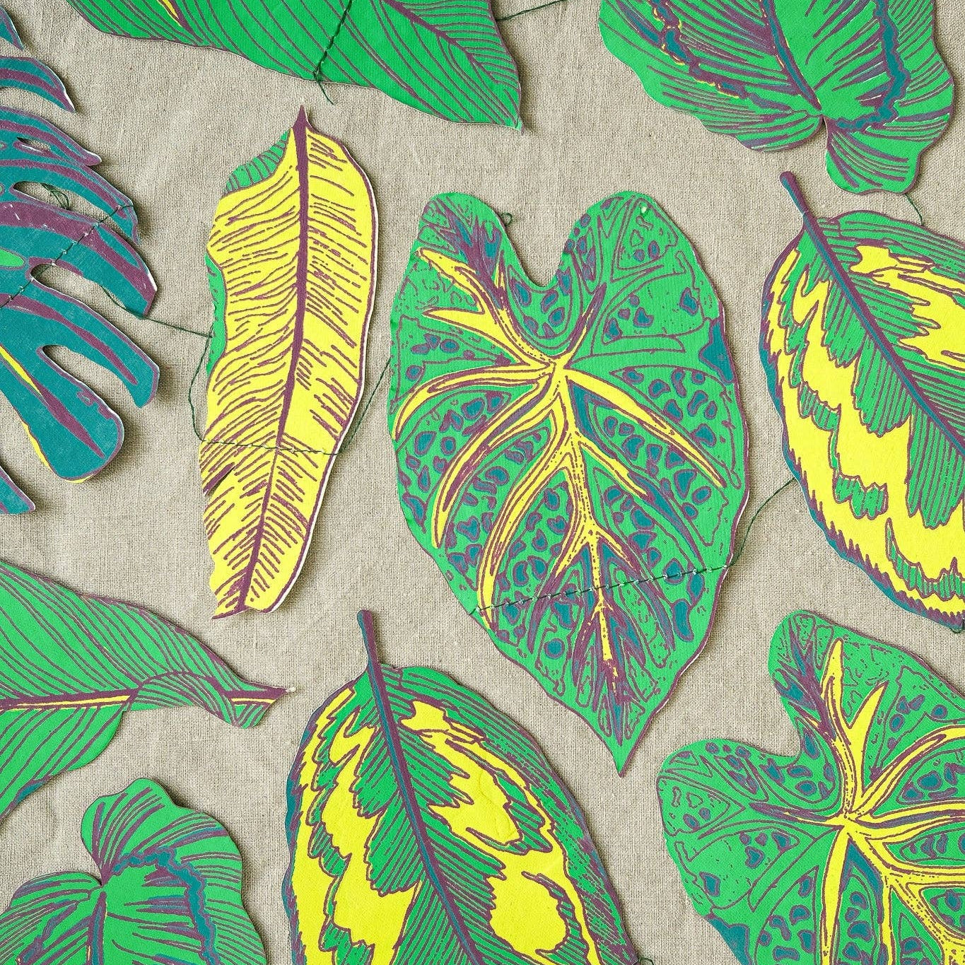 Leaves Sewn Garland