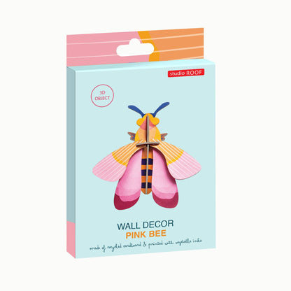 Pink Bee 3D Wall Art