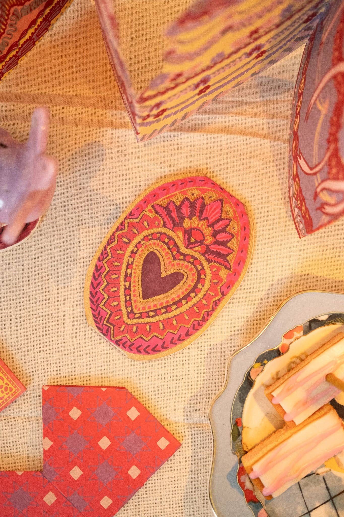 Heart Of Feathers Greeting Card