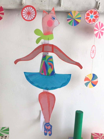 Cat Ballerina Nursery Mobile