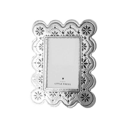Faux Tin Silver Biscuit Frame