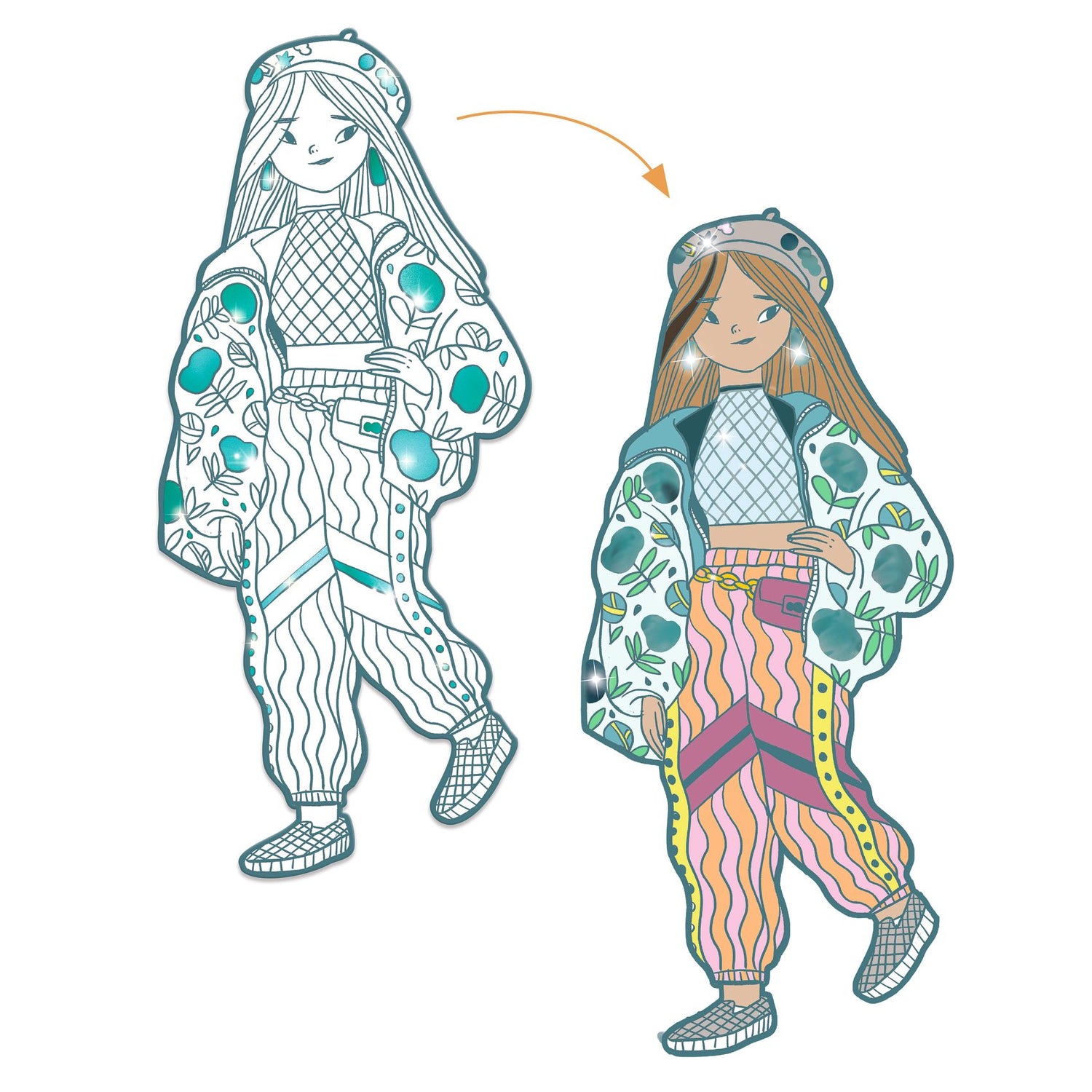 Angèle &amp; Friends Coloring Demoiselle