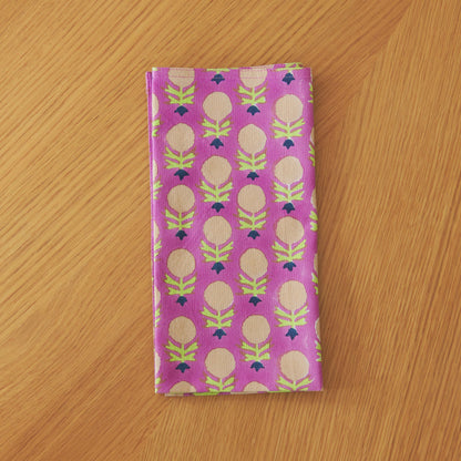 Kesya Block-Printed Napkin (Fuchsia)