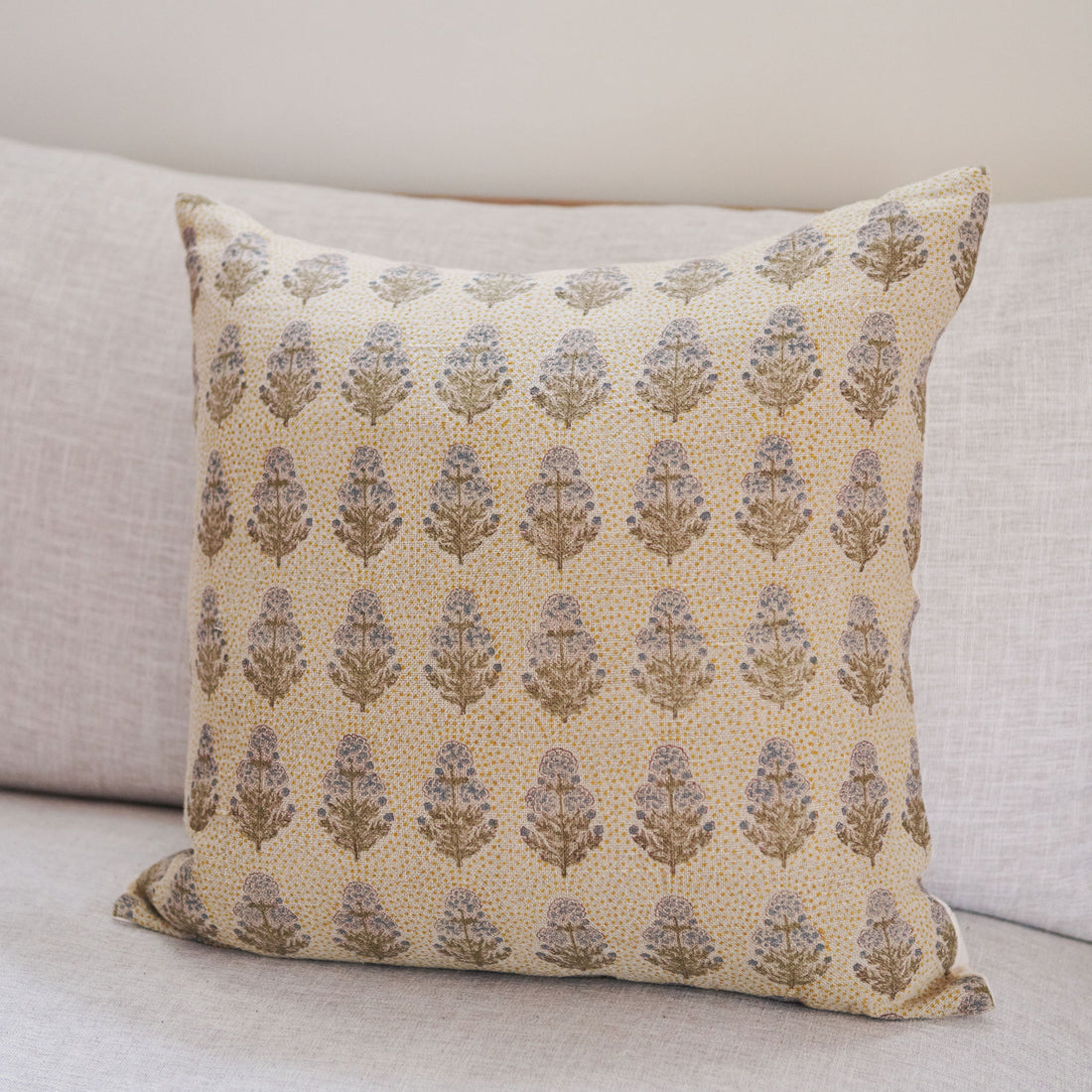 Poppy Mustard Pillow Cover