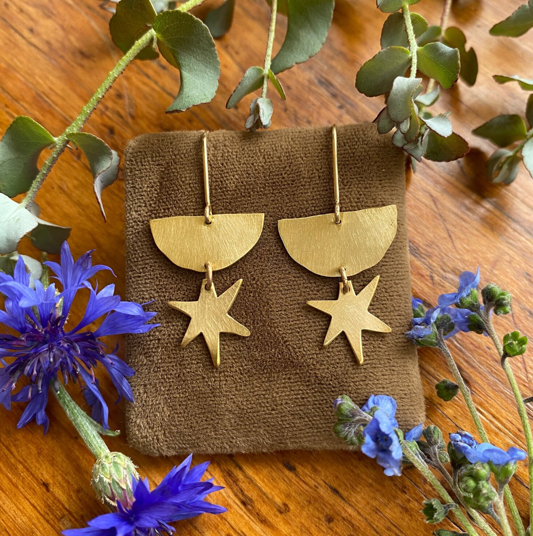 Star Drop Earrings