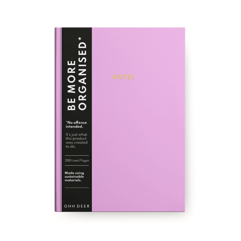Pastel Purple Linen Notebook