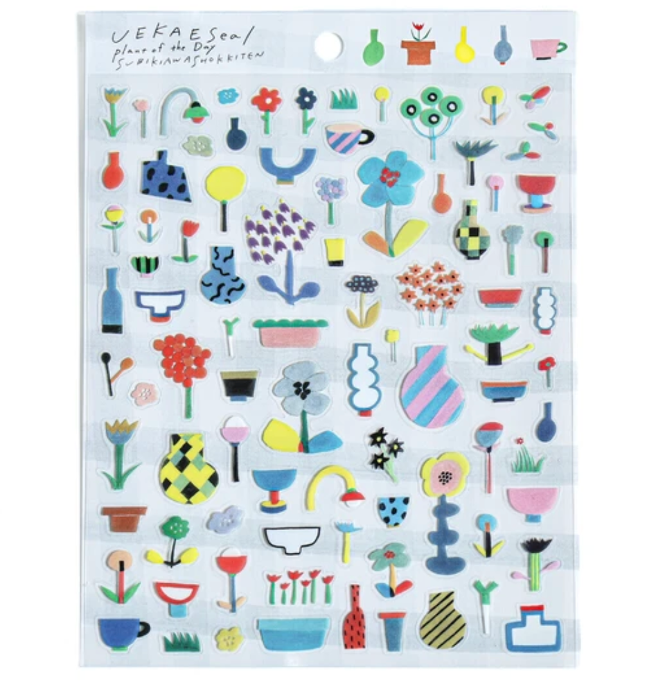 Flowers and Vases Sticker Sheet