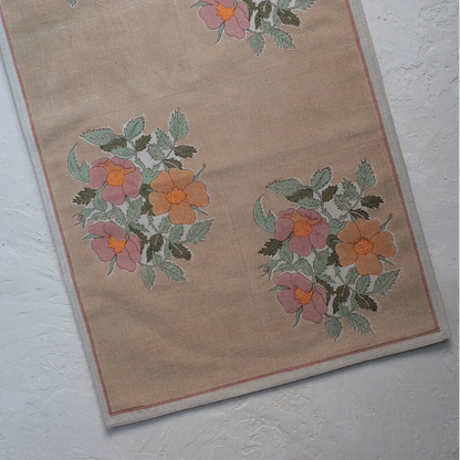 Dia Block Printed Runner (Cafe Au Lait)