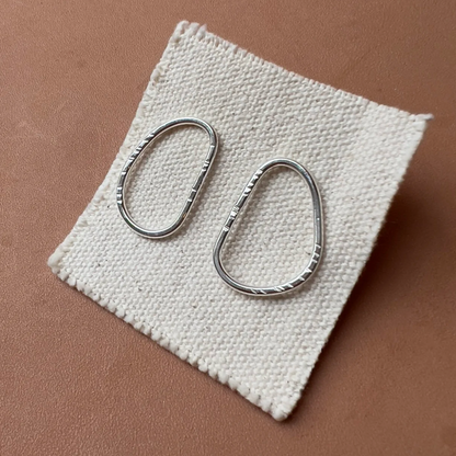 Rough Circle Studs