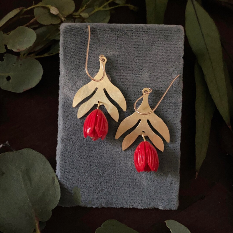 Folk Tulip Earrings