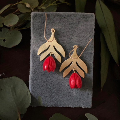 Folk Tulip Earrings