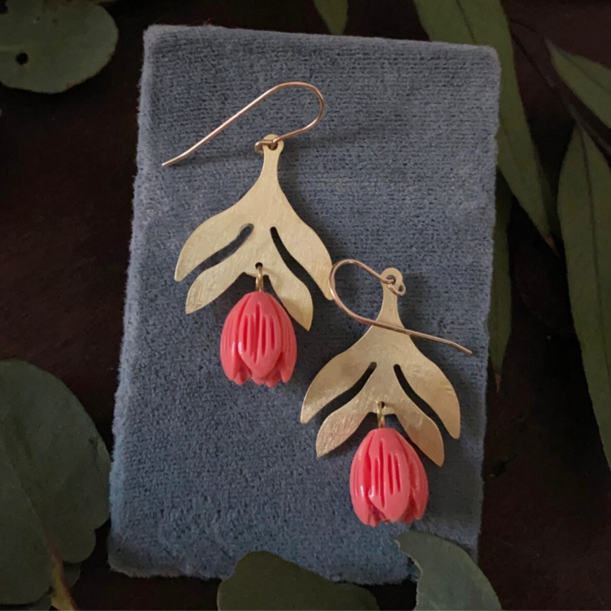 Folk Tulip Earrings