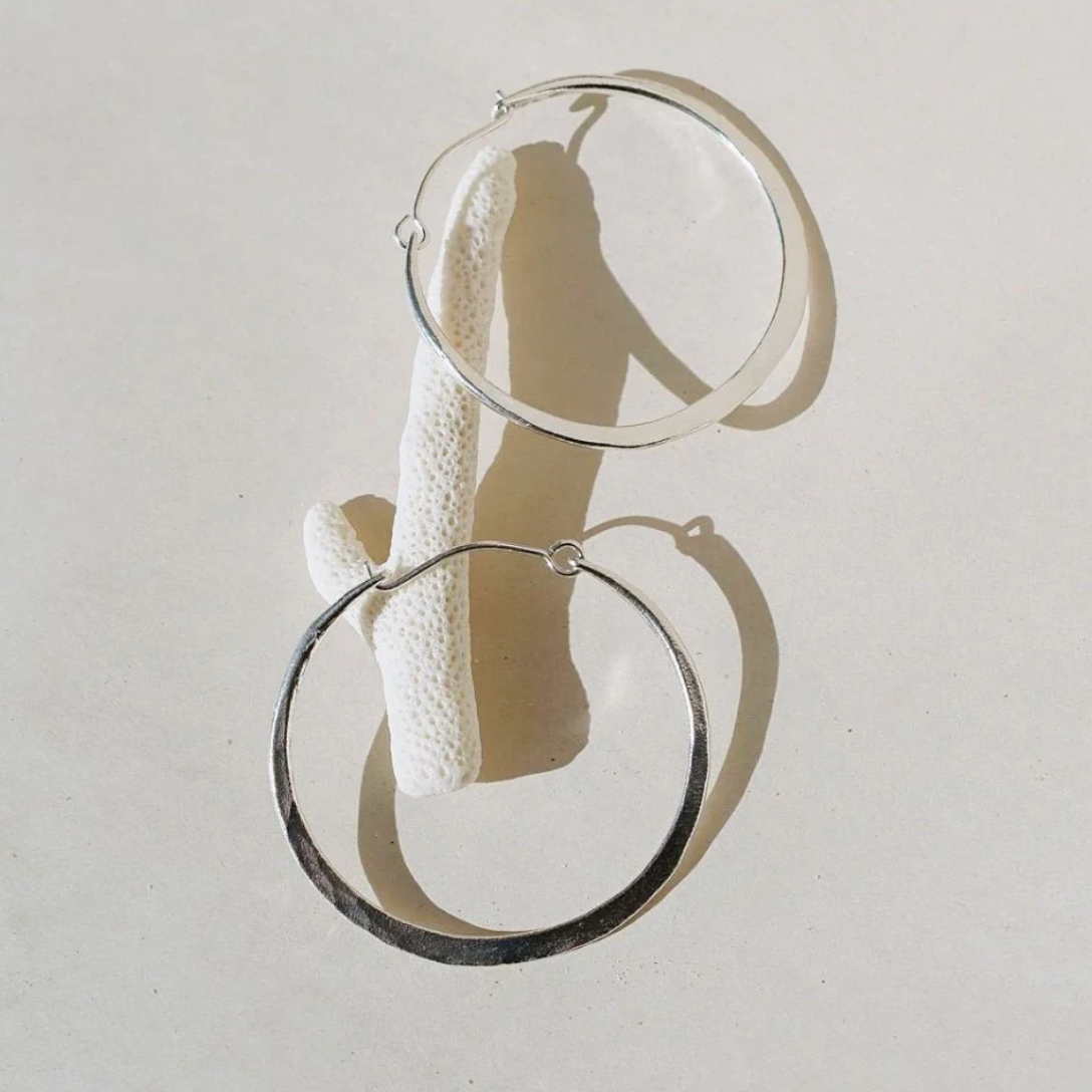 Luna Hoop - Sterling Silver