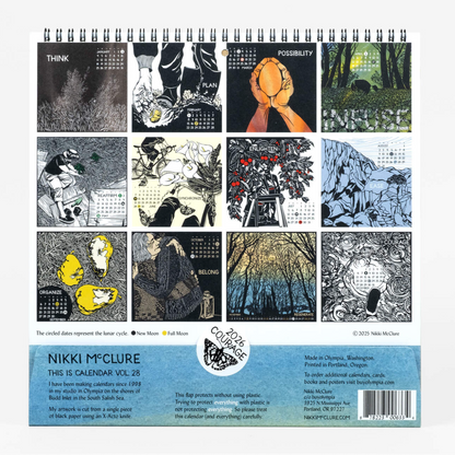 Nikki McClure Courage 2026 Wall Calendar