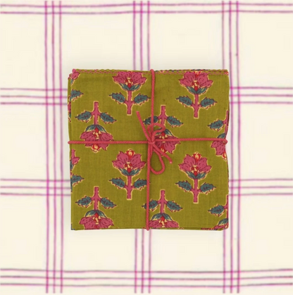Jonquille Olive Napkin Set
