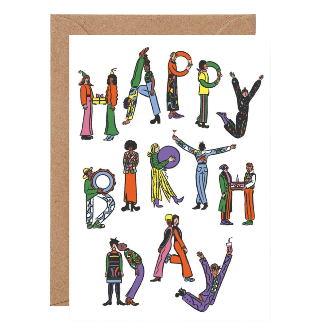 Happy Birthday People Greetings Card