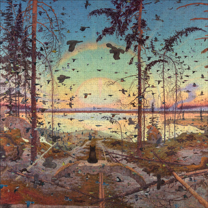 Tom Uttech: Enassamishhinjijweian 1000-piece Jigsaw Puzzle