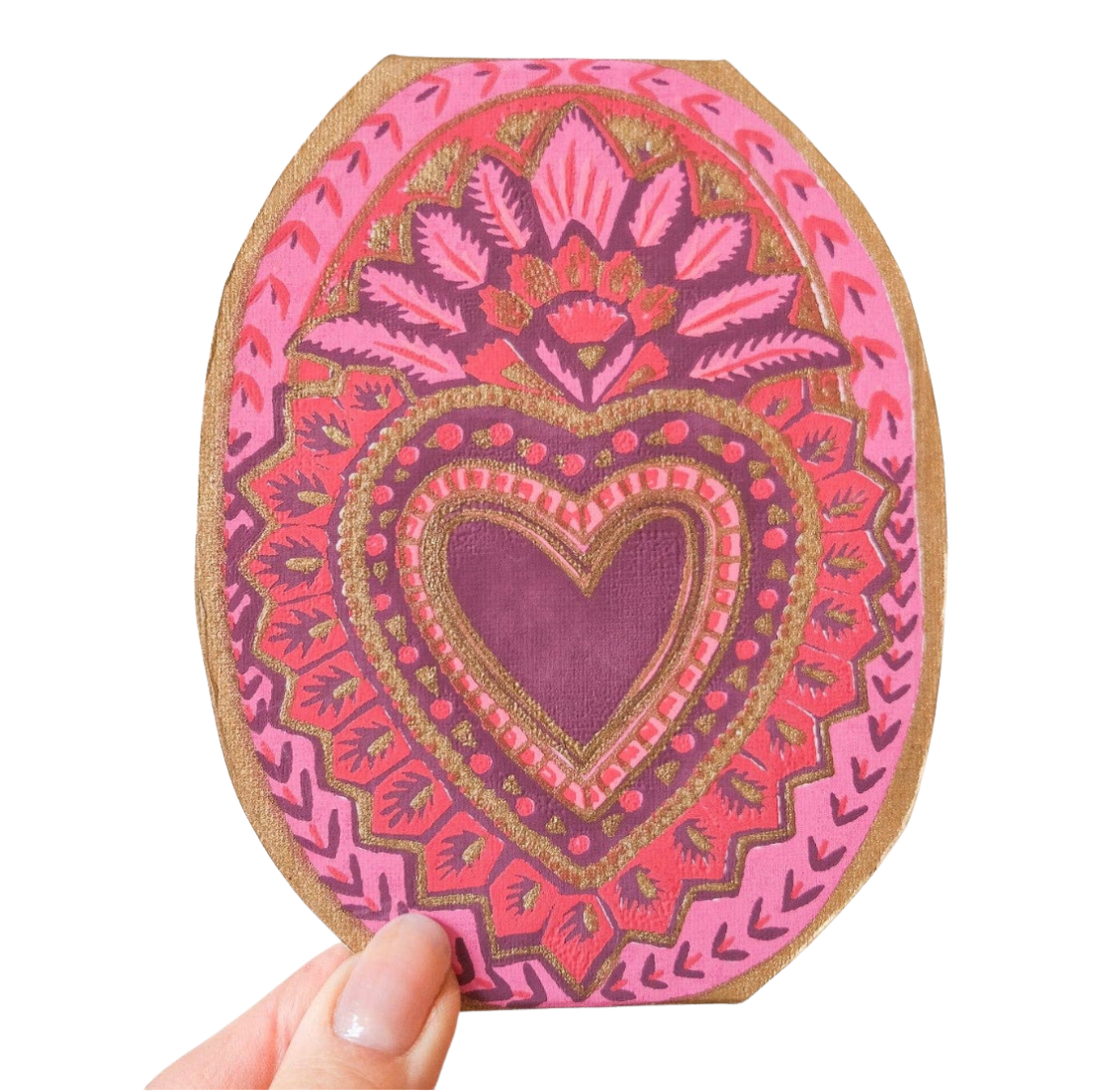 Heart Of Feathers Greeting Card