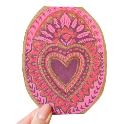 Heart Of Feathers Greeting Card