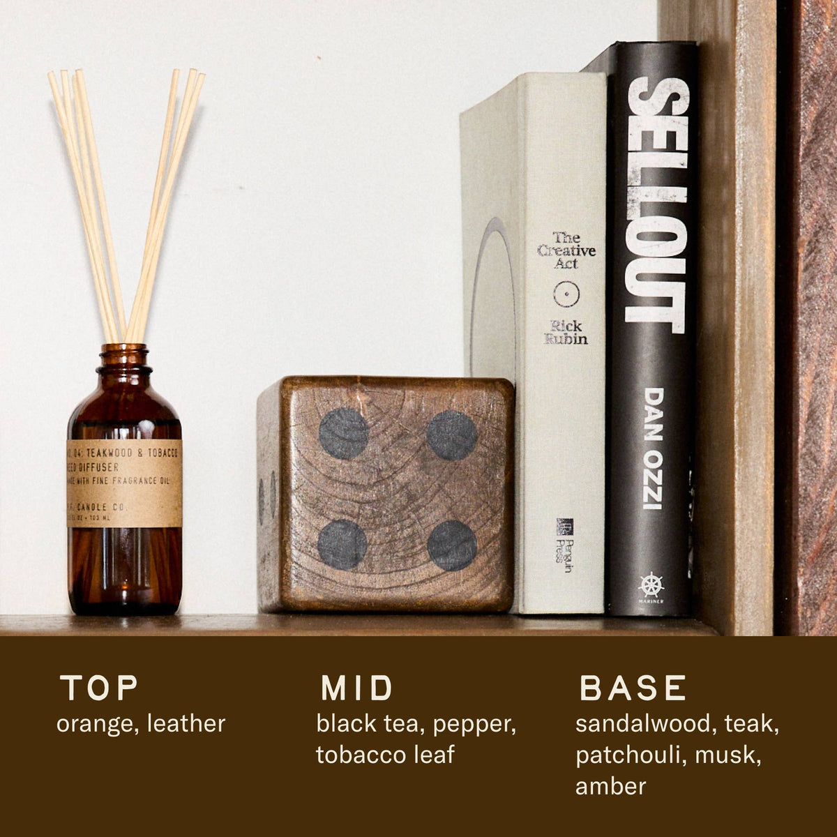 Teakwood &amp; Tobacco - 3.5 oz Reed Diffuser