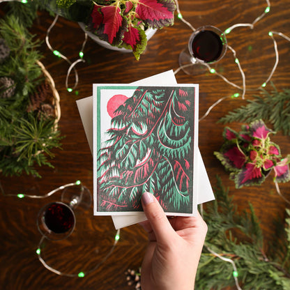Red Cedar Sunrise Holiday Card - Boxed Set of Six