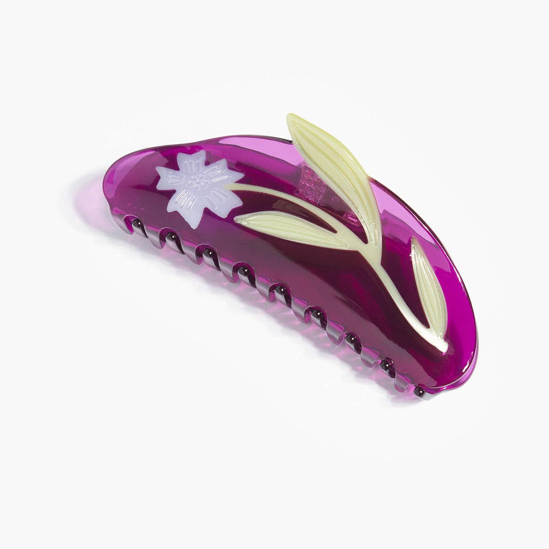 Purple Chicory Flower Extra Large Hair Claw