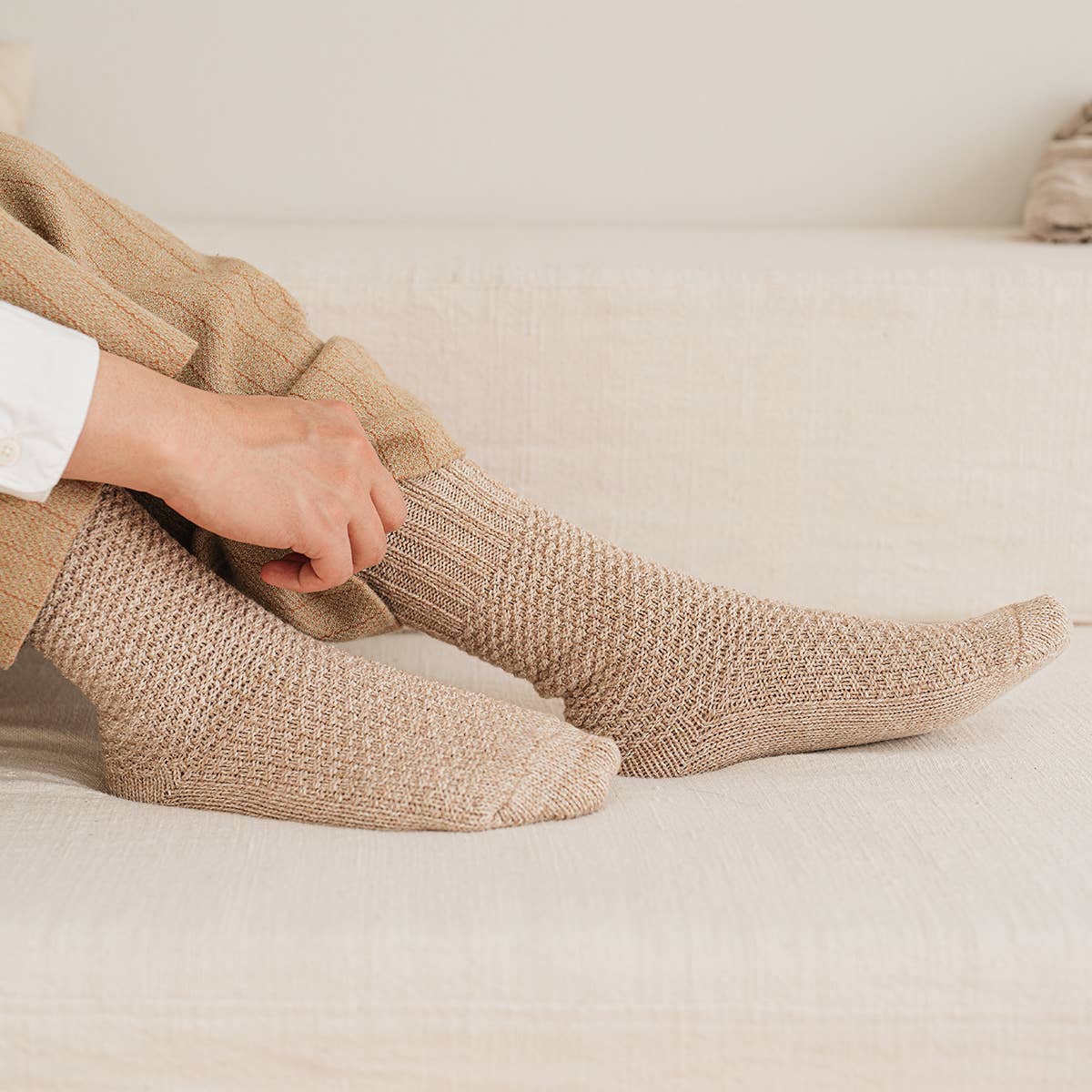 Wool Cotton Boots Socks