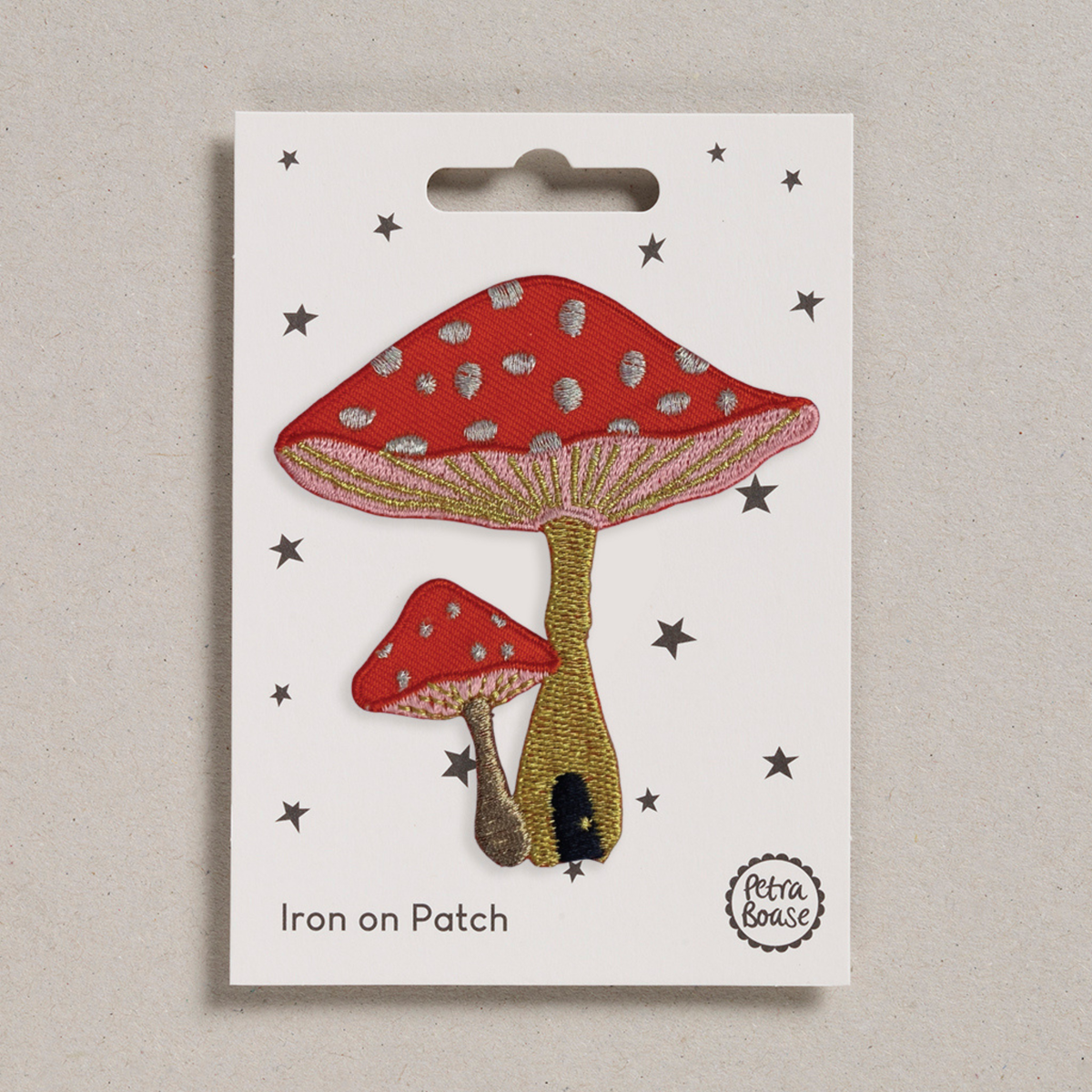 Toadstool Iron-On Embroidered Patch