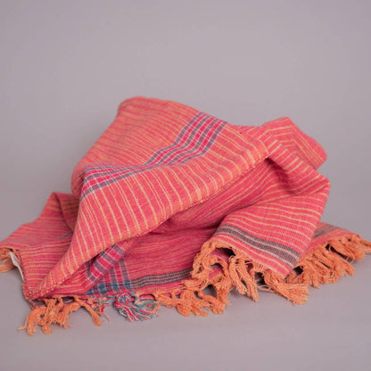 Hand-loomed Khadi, Pink Dusk