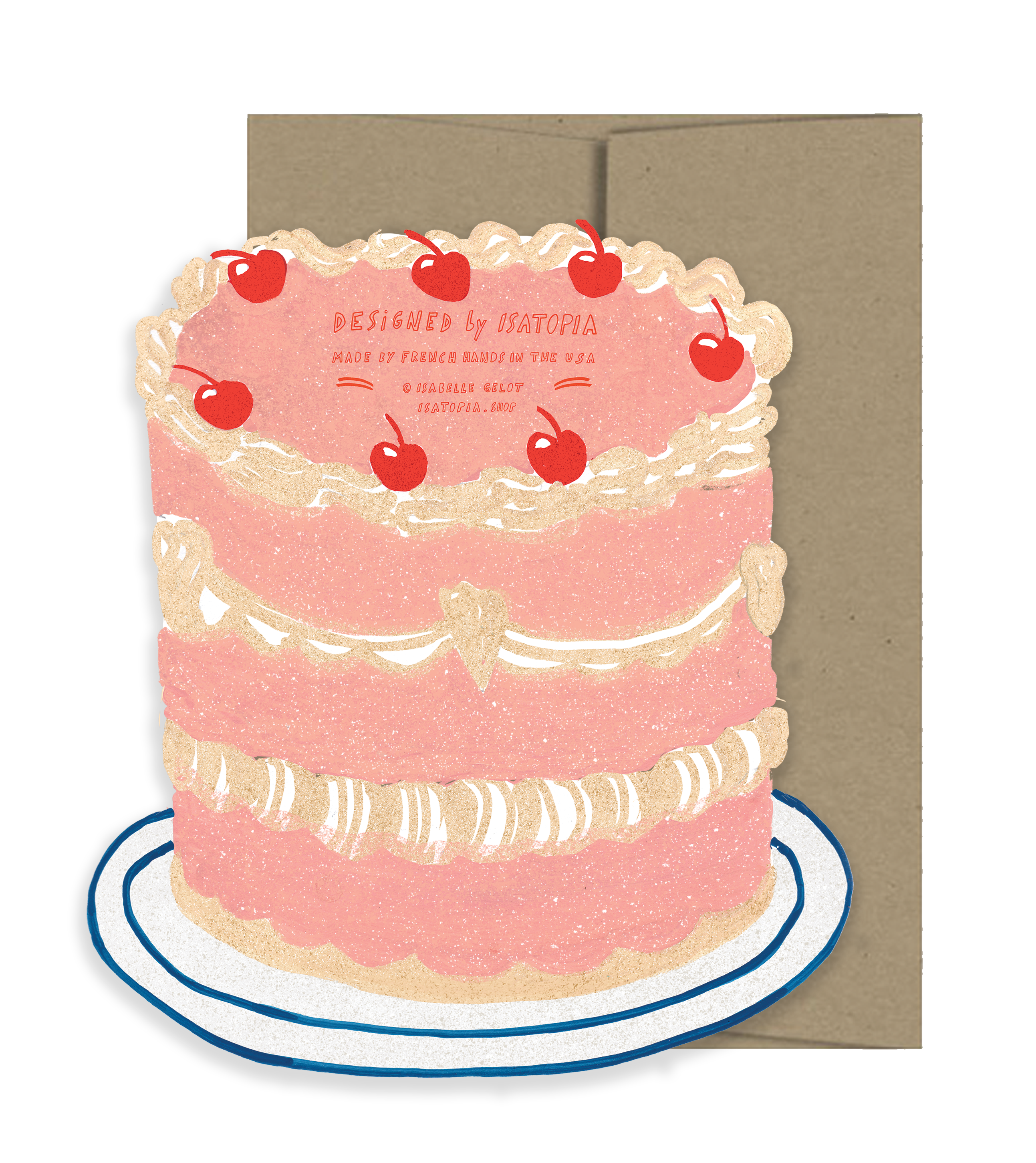 Party Cake Die Cut Card