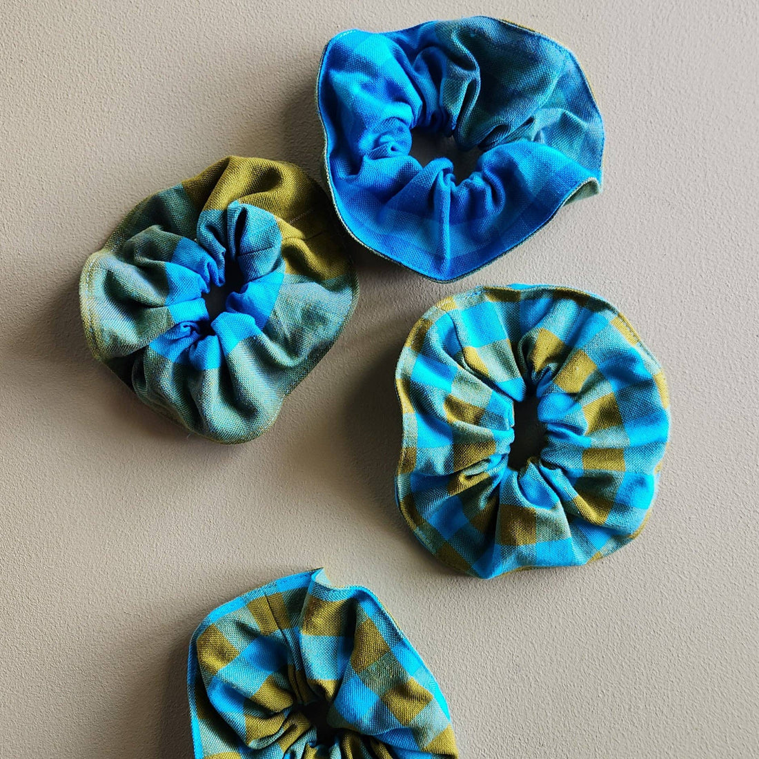 Cotton Scrunchie - Turquoise