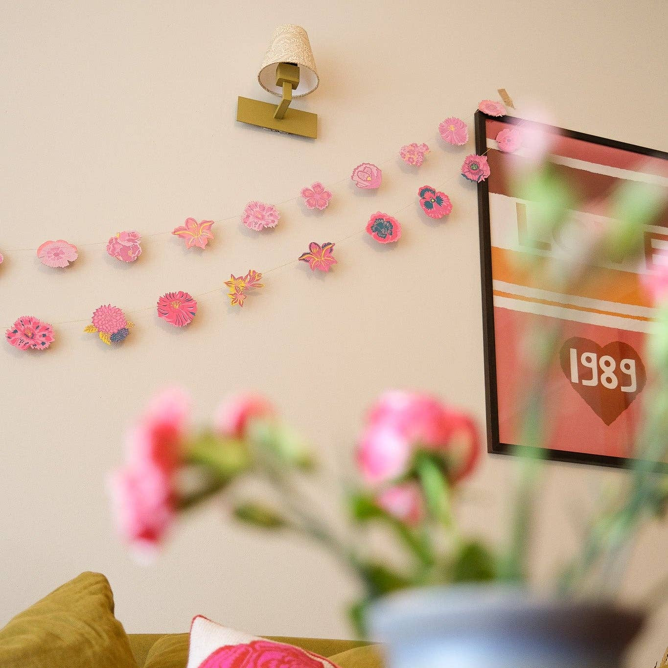 Spring Garden Sewn Garland