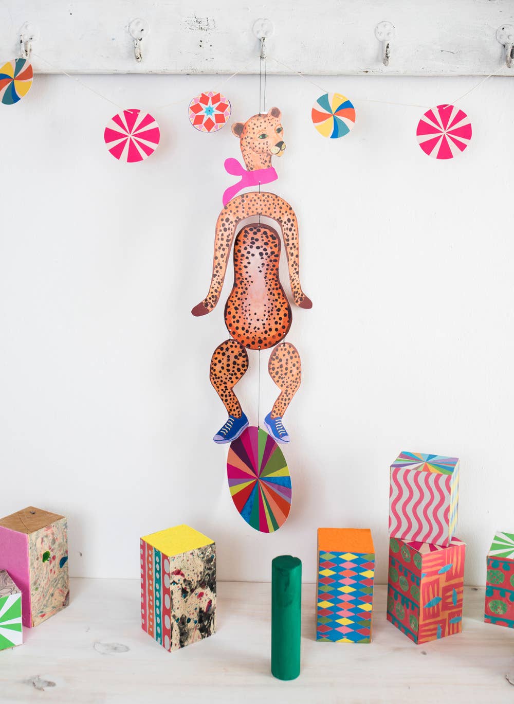 Nursery Circus Cheetah Kinetic Mobile