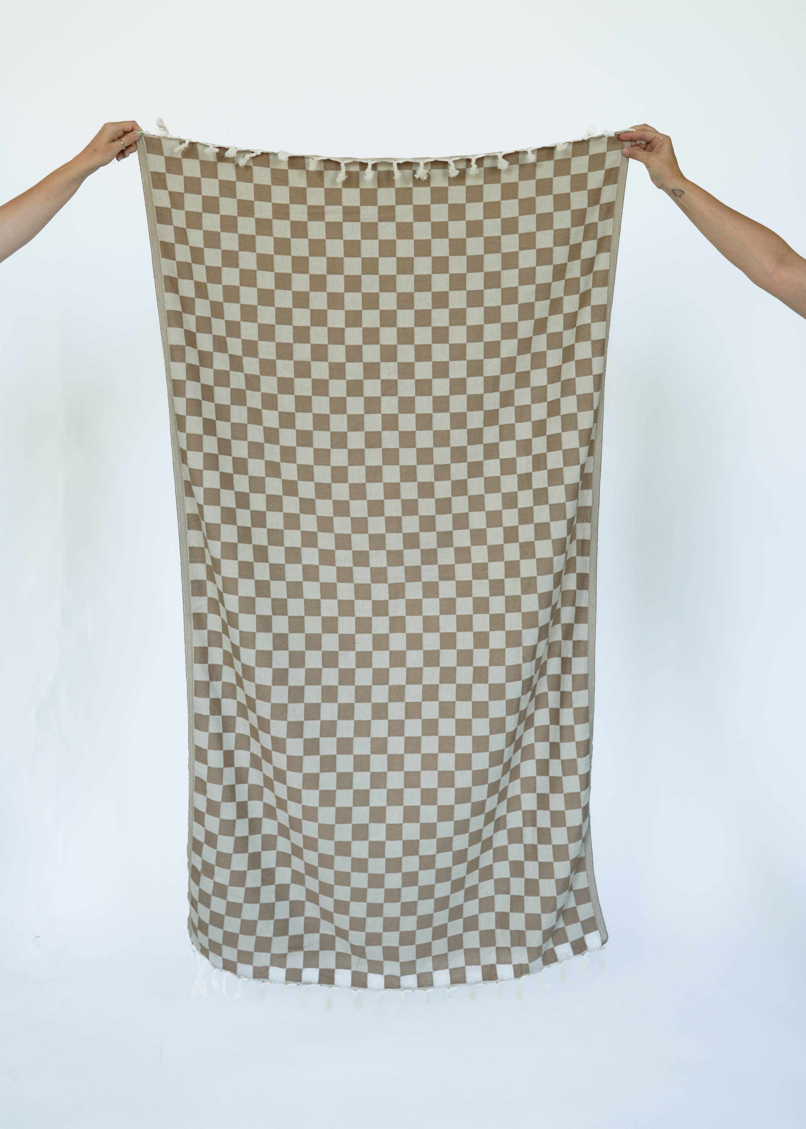CHECK TURKISH TOWEL / OAT