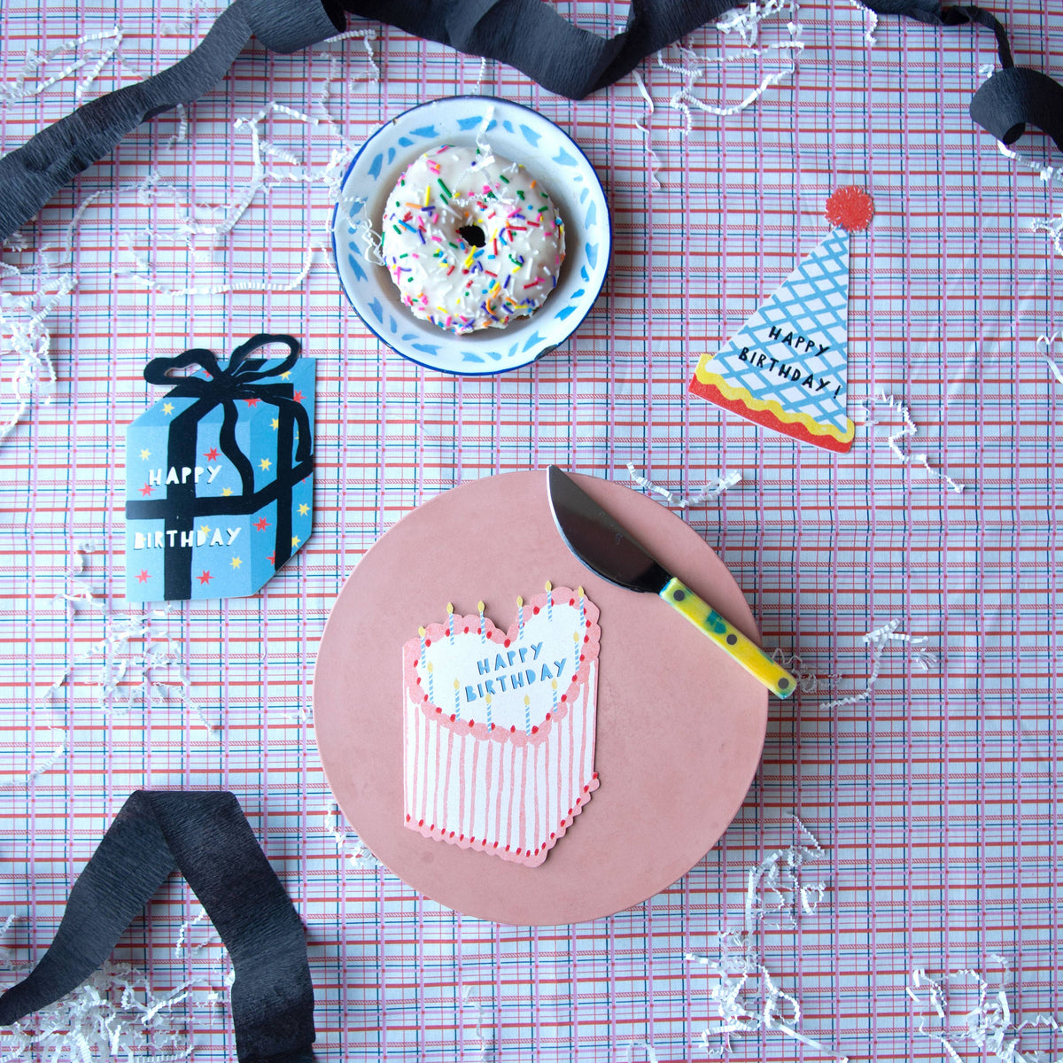 Heart Cake Birthday Collection - Die Cut Card