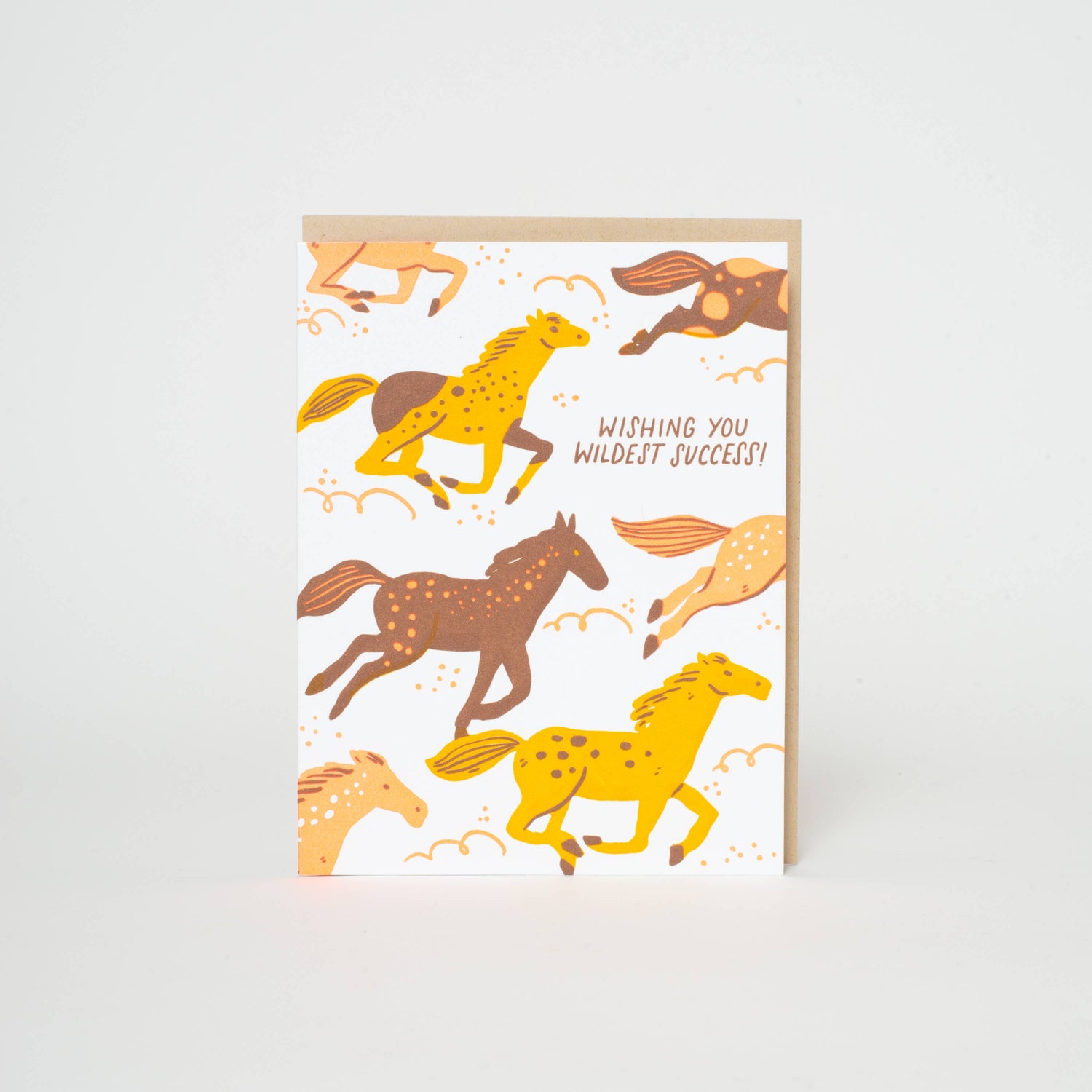 Congrats Wild Horses Greeting Card