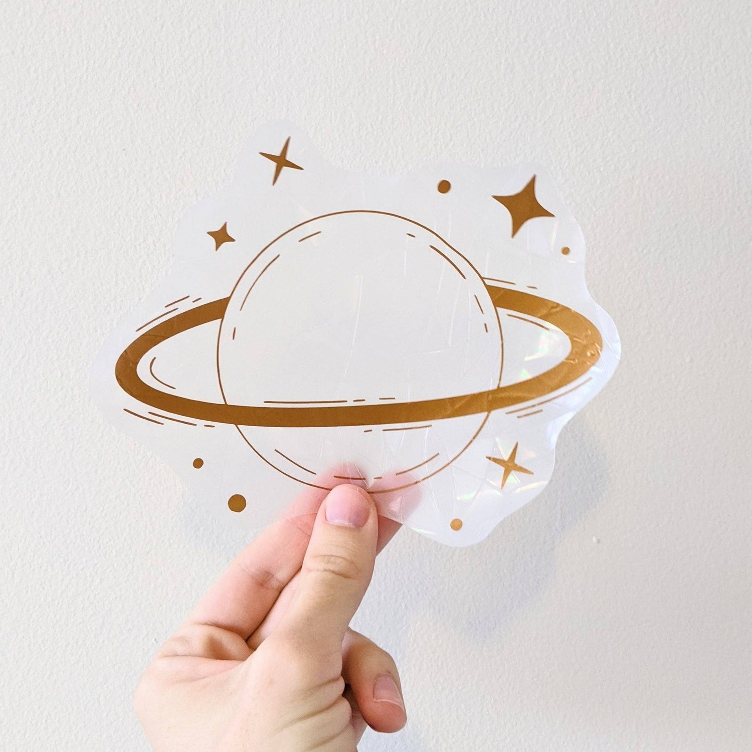 Suncatcher Saturn // Rainbow Maker Sticker