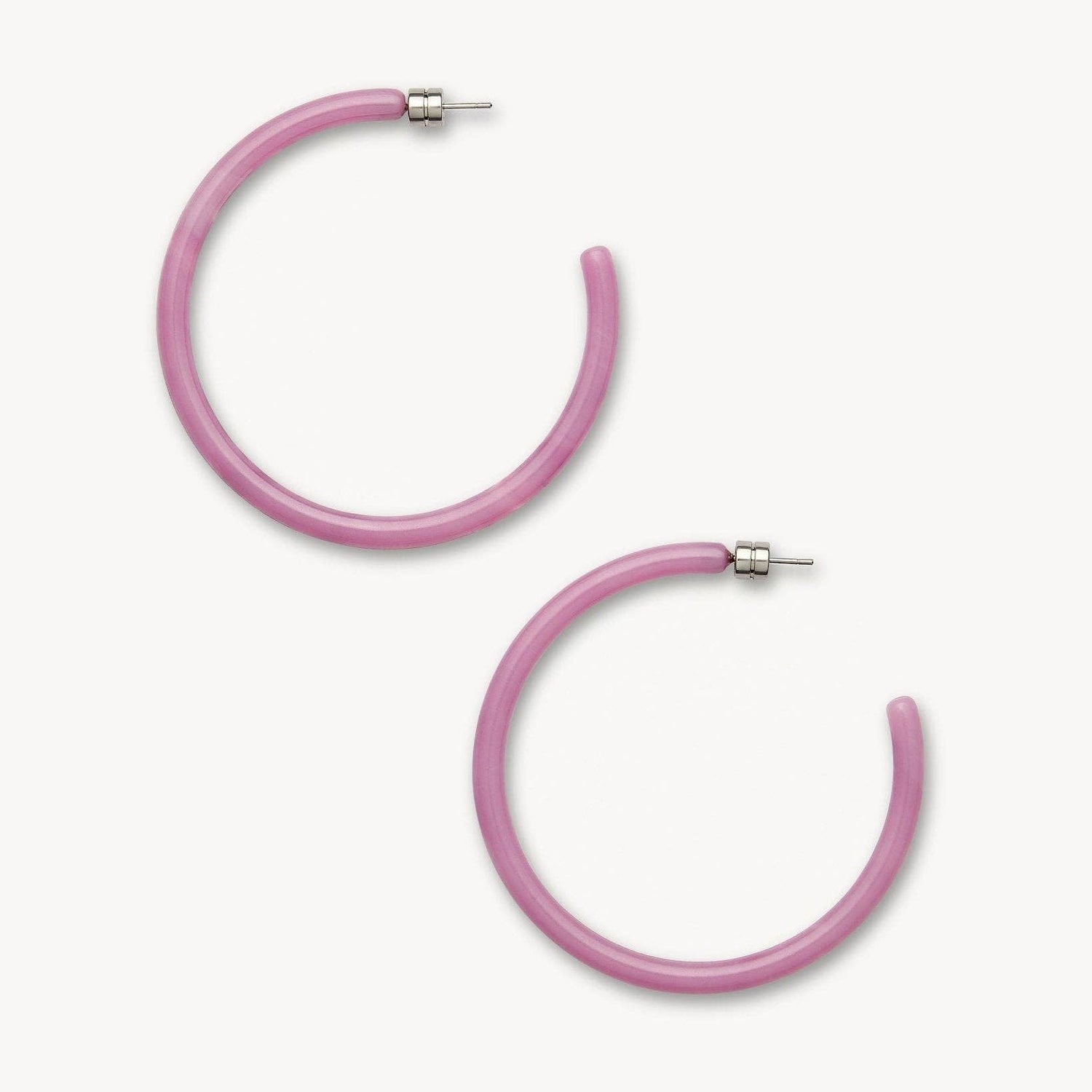 Large Hoops in Orchid