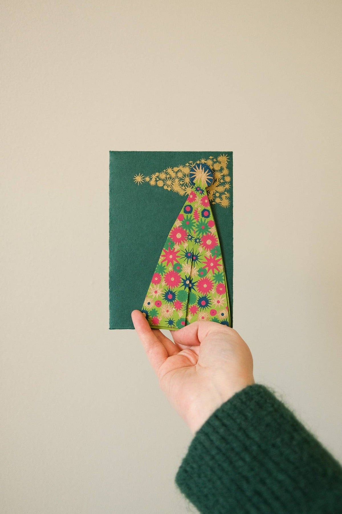 STAR TREE GREETING CARD