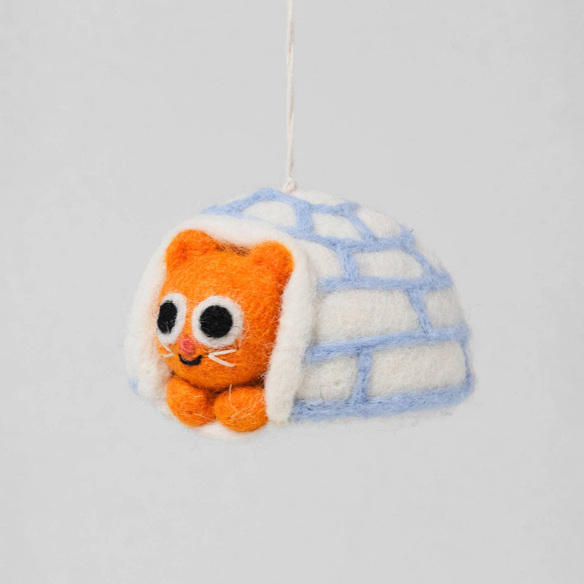 Frosty Cat Felt Ornament